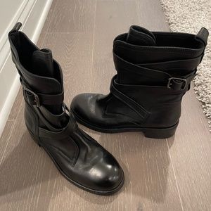 Jimmy Choo Black Leather Boots